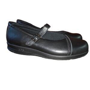 SAS San Antonio Shoes Clare Non Slip Mary Jane Loafer Black Womens 9 Narrow